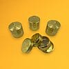 40mm 4 Part Gold Aluminum Grinder - 01