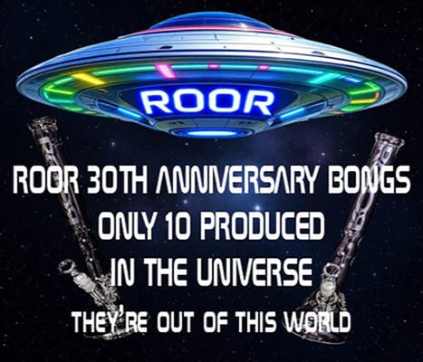 Roor 30th Anniversary Bongs Banner