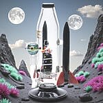 Empire Glassworks | Galactic Flagship Rocket Ship Water Pipe | Explore the Universe in Style