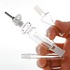 10mm Nectar Collector Kit w/ Titanium Tip, Quartz Tip, Clip & Glass Tray - Mini Kit
