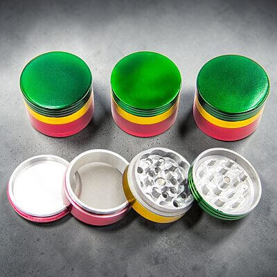 50mm 4 Piece Rasta Aluminum Grinder