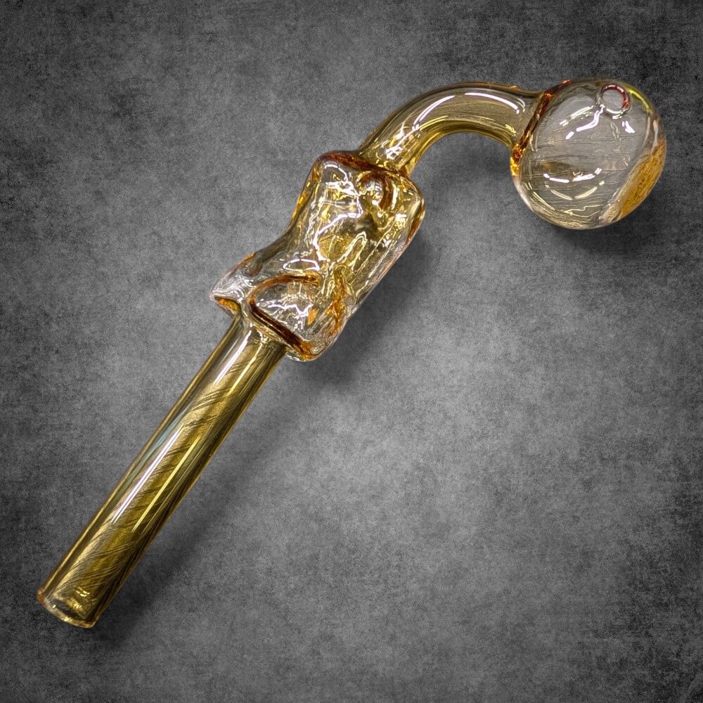 6" Colored Glass Woman Oil Burner Pipe - 3