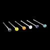 6" Colored Spiral Glass Bowl Thick Oil Burner Pipe - 02