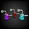 Colored Round Base Glass Oil Rig - 02