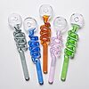 Colored Twisted Glass Oil Burner Pipe - 03