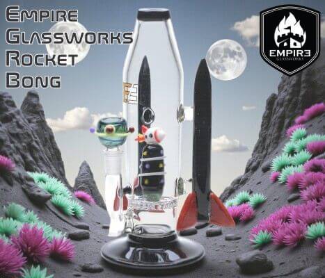Empire Glassworks Rocket Ship Bong - Banner