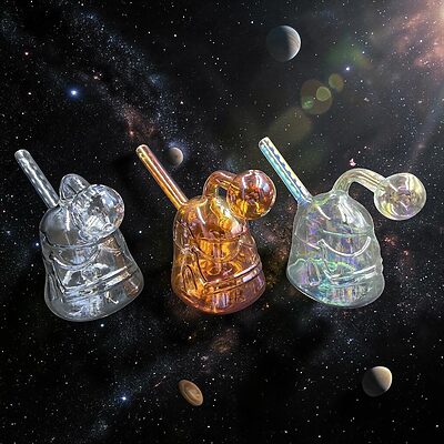Luster Glass Vader Oil Burner Rig - PR