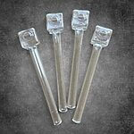 420º Below | Square Head Glass Oil Burner Pipe