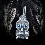 420º Below | Thick Clear Glass Owl Oil Burner Rig - Made in USA