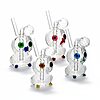 Thick Clear Glass Owl Oil Burner Rig - A01