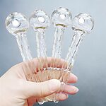 420º Below | Super Thick Spiral Glass Oil Burner Pipe