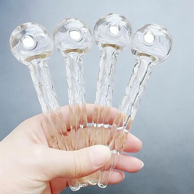 Thick Spiral Glass Oil Burner Pipe - 01