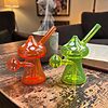 Vibrant Glass Mushroom Oil Burner Bubbler - 02