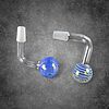 14mm Thick Fumed Glass Oil Burner Attachment - Color Swirl - 03