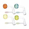 18mm Thick Fumed Glass Oil Burner Attachment - Color Swirl - 01