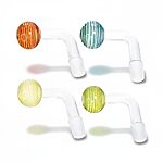18mm Thick Fumed Glass Oil Burner Attachment - Color Swirl