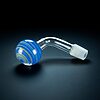 18mm Thick Fumed Glass Oil Burner Attachment - Color Swirl - 02