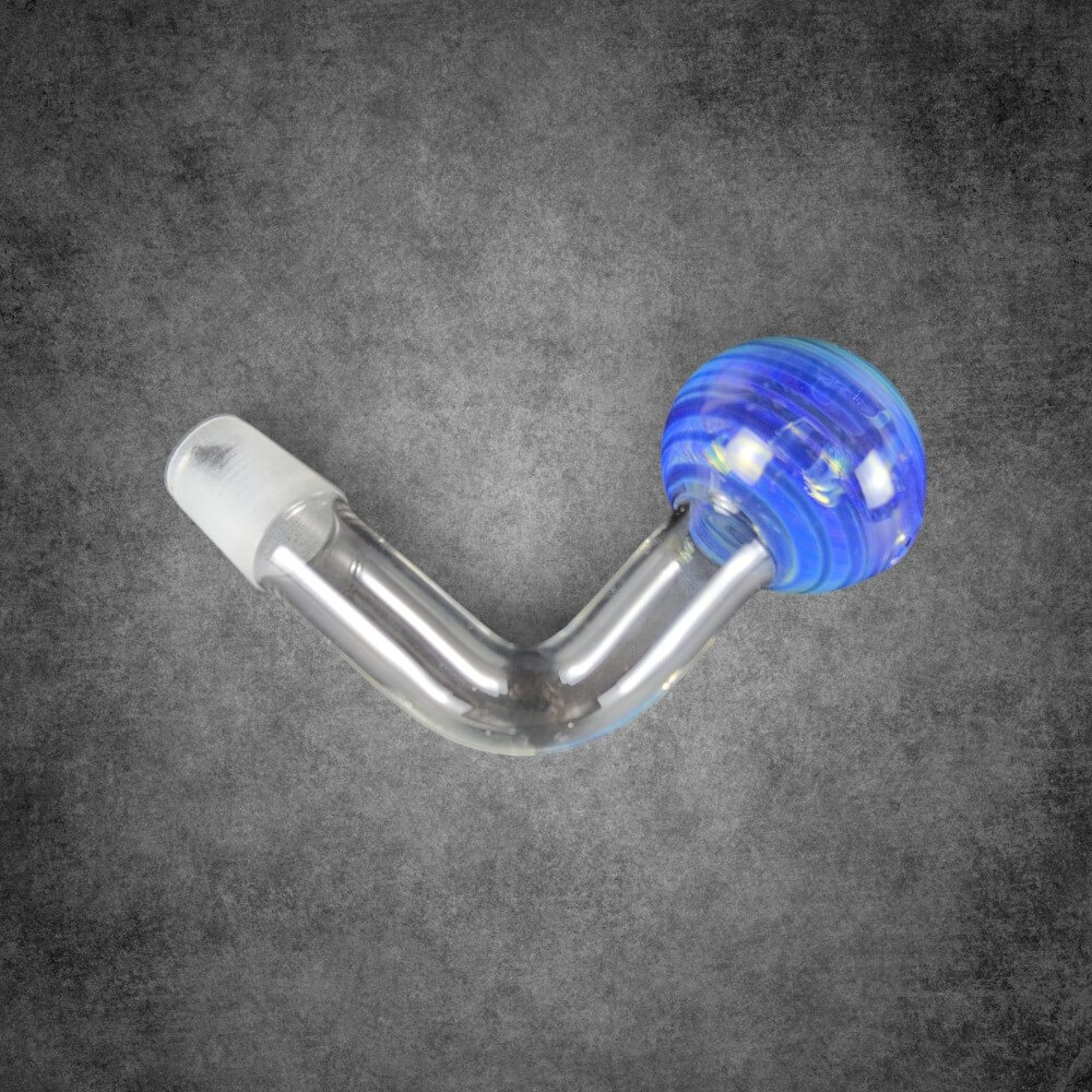 18mm Thick Fumed Glass Oil Burner Attachment - Color Swirl - 04