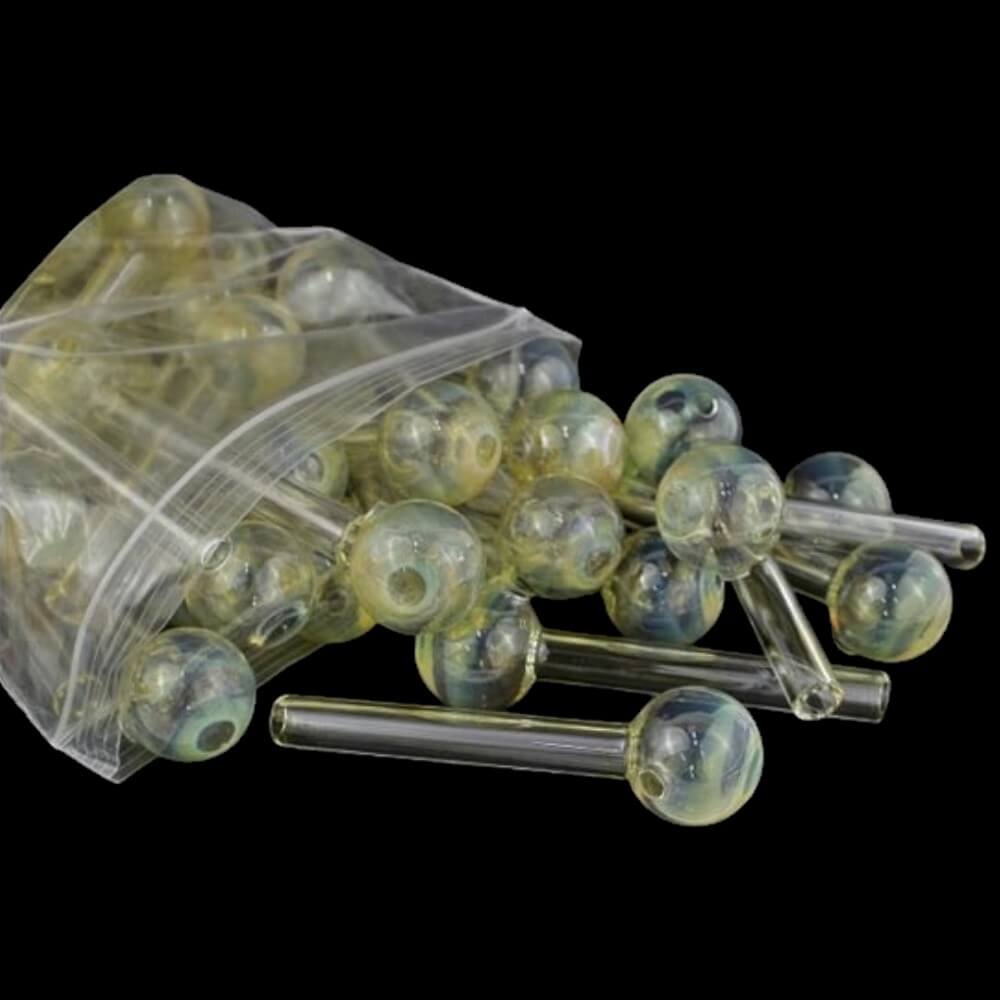 4″ Color Change Fumed Glass Oil Burner Pipe - 01