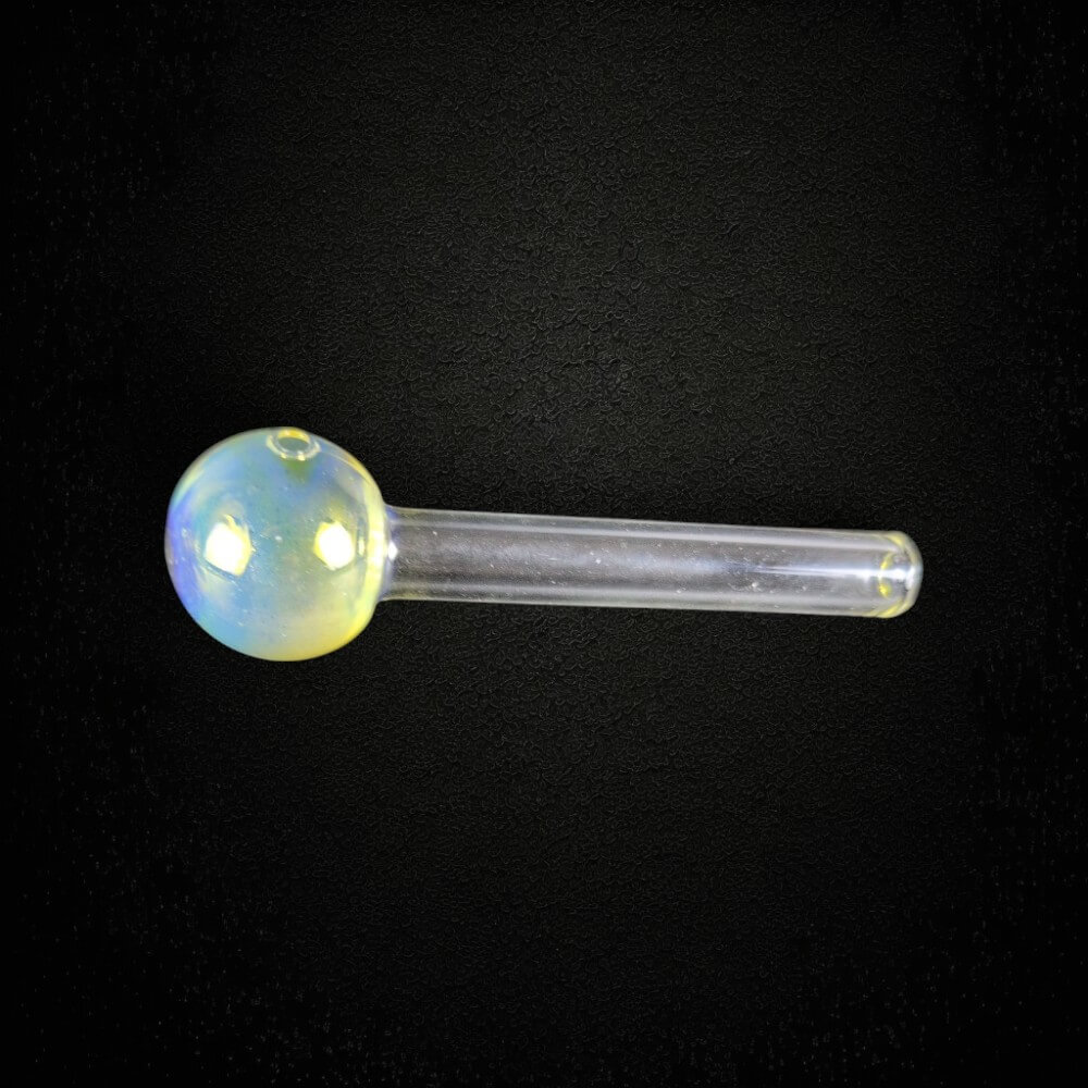 4″ Color Change Fumed Glass Oil Burner Pipe - 06