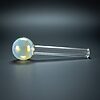 4″ Color Change Fumed Glass Oil Burner Pipe - 07