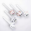 4" Polka Dot Heavy Glass Oil Burner Pipe - 01