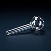 4" Polka Dot Heavy Glass Oil Burner Pipe - 03