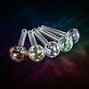 4″ Polka Dot Heavy Glass Oil Burner Pipe - 04