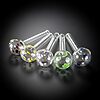 4″ Polka Dot Heavy Glass Oil Burner Pipe - 05
