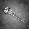 4" Polka Dot Heavy Glass Oil Burner Pipe - 06