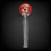 4" Spiral Color Heavy Glass Oil Burner Pipe - 03