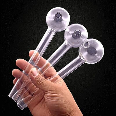 8" Jumbo Glass Oil Burner Pipe - 01