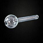 Black Dot Thick Glass Oil Burner Pipe | 420º Below