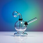 Clear Round Base Oil Burner Rig | 420º Below