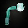 Teal Colored Oil Burner Attachment - 14mm Male - 03
