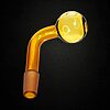 Amber Colored Oil Burner Attachment - 14mm Male - 04