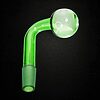 Green Colored Oil Burner Attachment - 14mm Male - 07