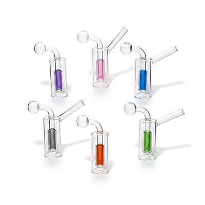 Colored Percolator Oil Burner Water Pipe - 01