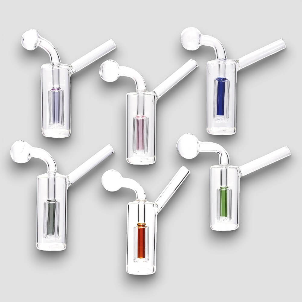 Colored Percolator Oil Burner Water Pipe - 01