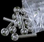 Green Dot Thick Glass Oil Burner Pipe | 420º Below