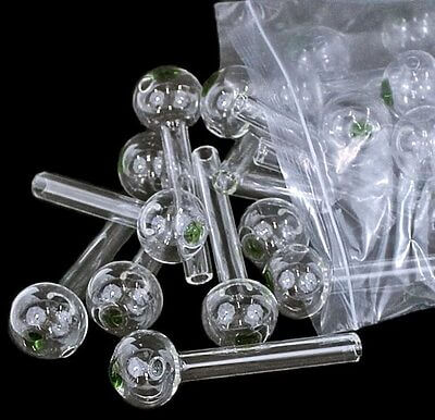 Green Dot Thick Glass Oil Burner Pipe - 01