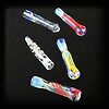 Multicolor Fumed Glass Chillum - 02