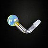 Thick Fumed Glass OIl Burner Attachment - 14mm Male - 02