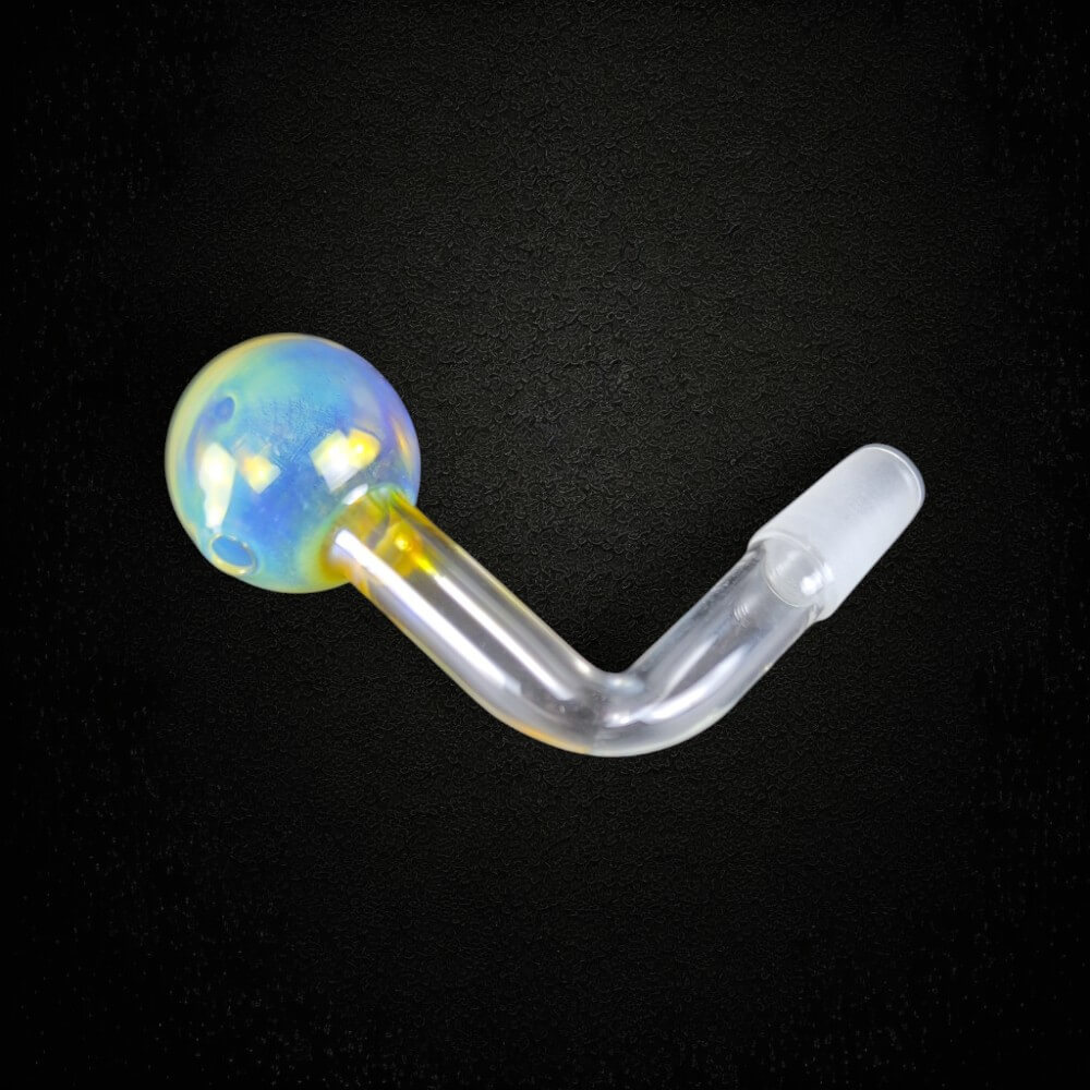 Thick Fumed Glass OIl Burner Attachment - 14mm Male - 02