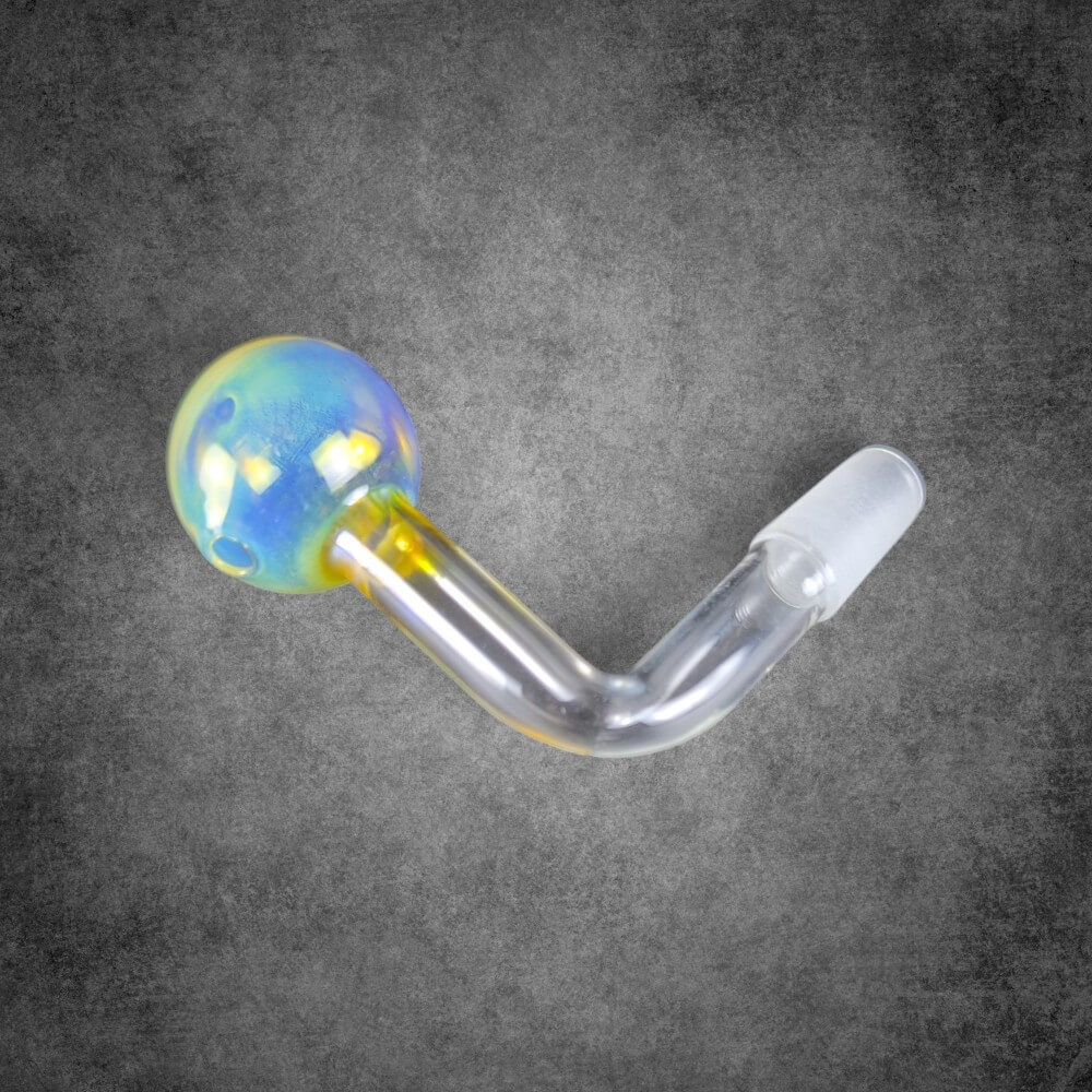 Thick Fumed Glass OIl Burner Attachment - 14mm Male - 03