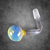 Thick Fumed Glass OIl Burner Attachment - 14mm Male - 05