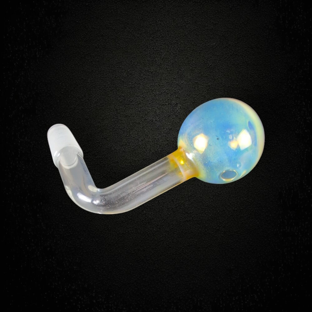 Thick Fumed Glass OIl Burner Attachment - 14mm Male - 06