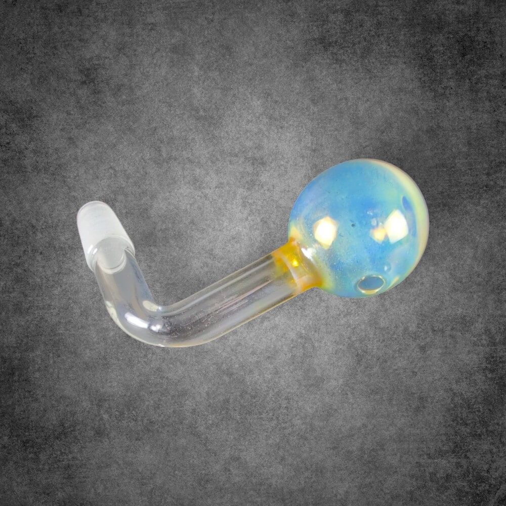 Thick Fumed Glass OIl Burner Attachment - 14mm Male - 08